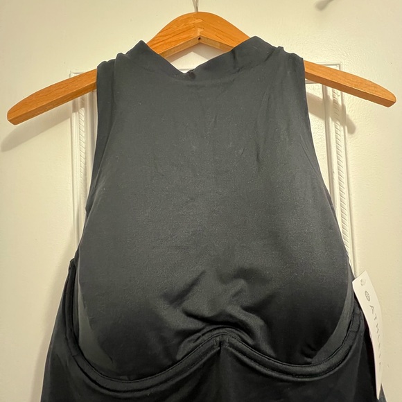 ATHLETA Maldives Sport Zip Tankini NWT - Black #791252 - Picture 5 of 8
